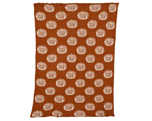 Plaid autunnale con zucche