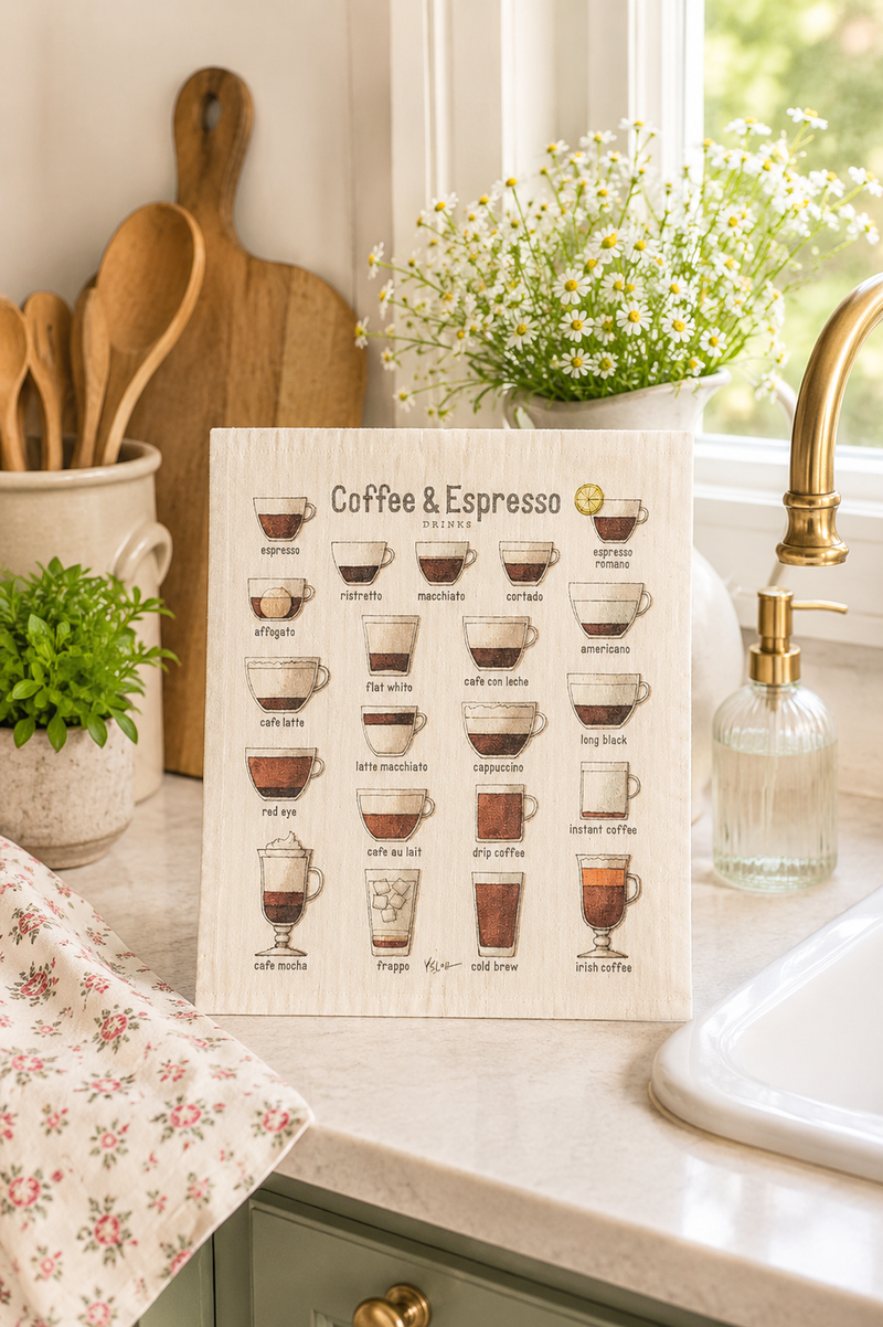 Panno Svedese Coffee & Espresso 19x17 cm