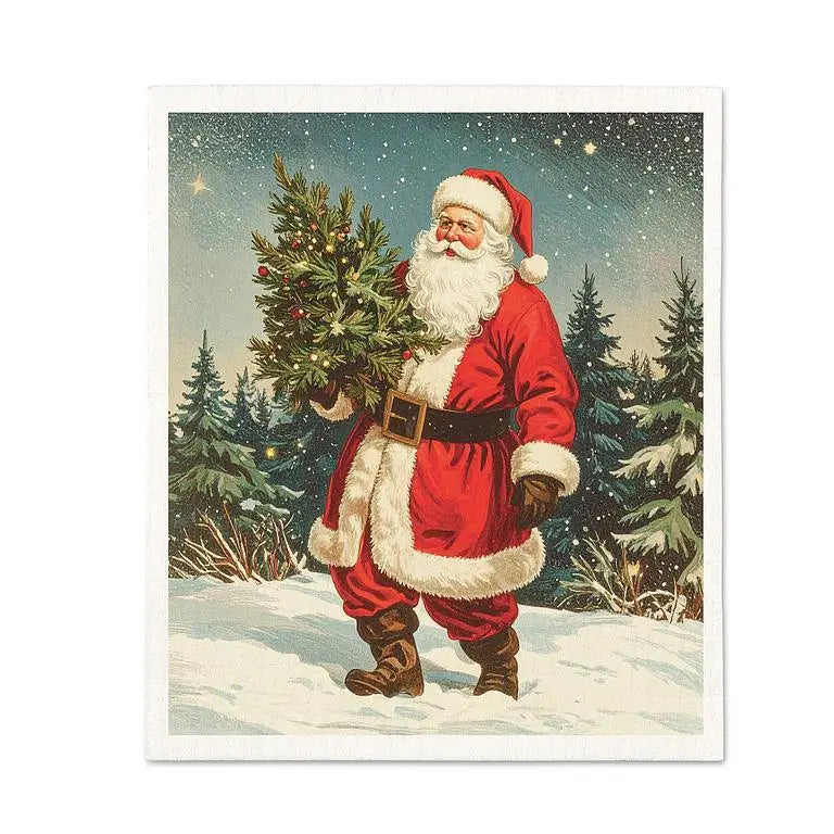 Panno Svedese Babbo Natale Vintage