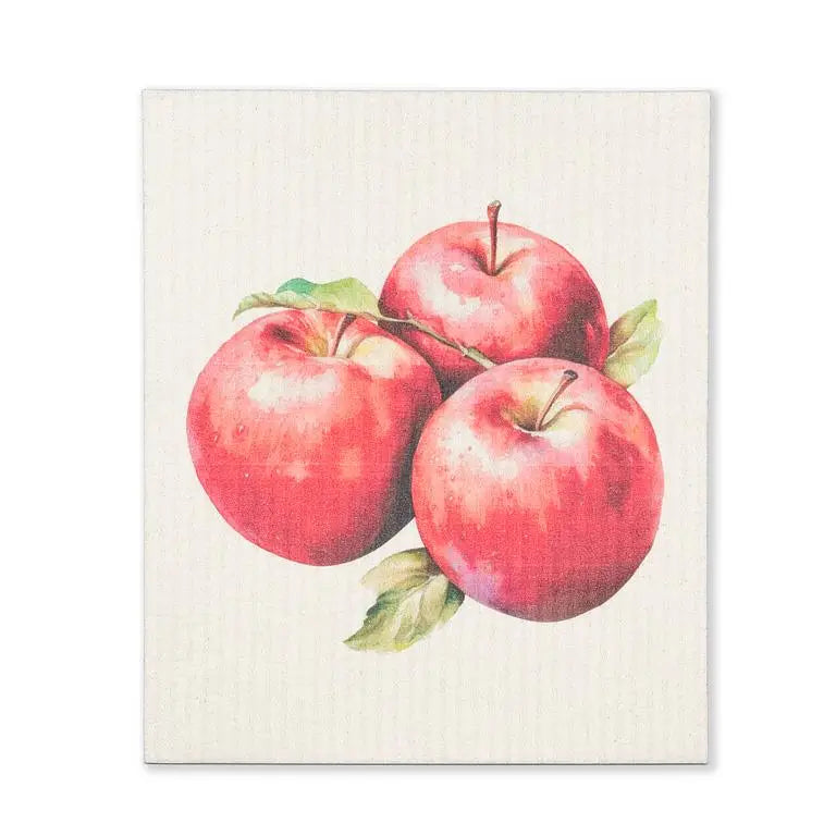 Panno Svedese Mele Rosse 19x17 cm