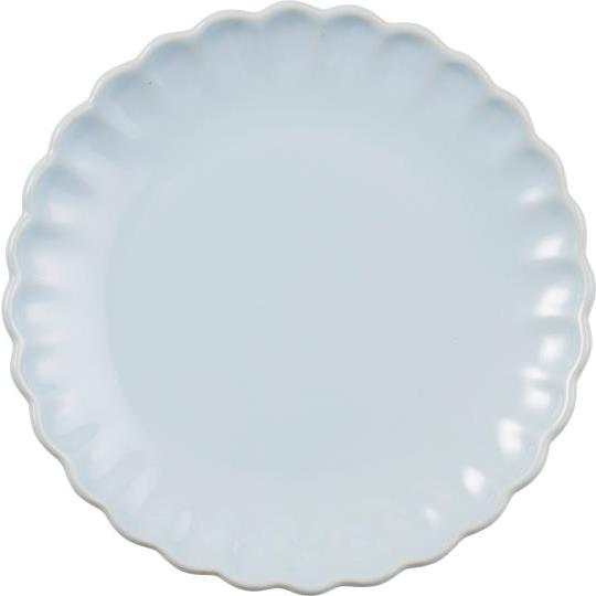 Assiette en céramique à bord ondulé Mynte -Ib laursen