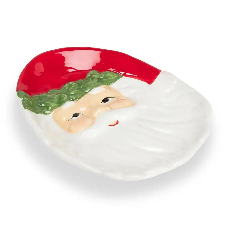 Piatto Babbo Natale in Ceramica 12x12 cm