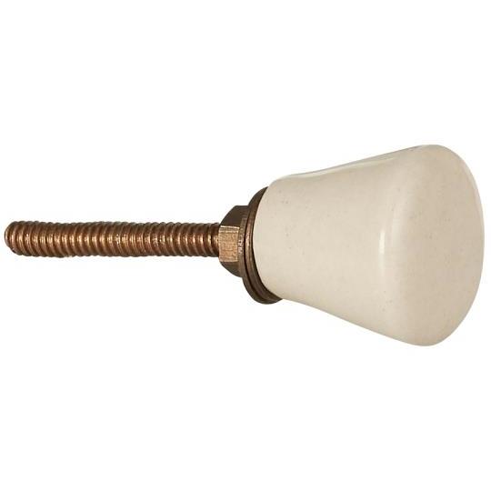 Bouton en céramique crème -Ib laursen