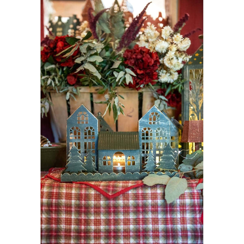 Blanc Mariclò Antique Village House Candle Holder
