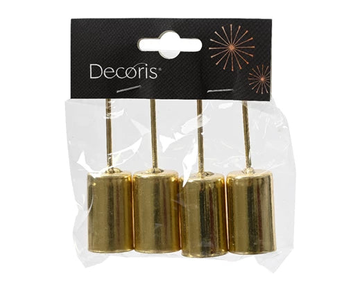 Gold Candle Holders Set of 4