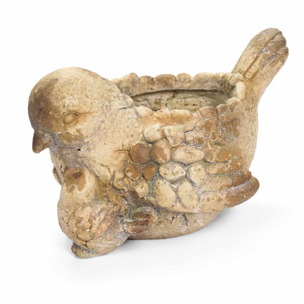 Vaso uccello Nuvole di Stoffa L 34 cm