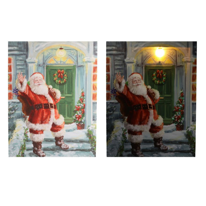 Quadro led Babbo Natale