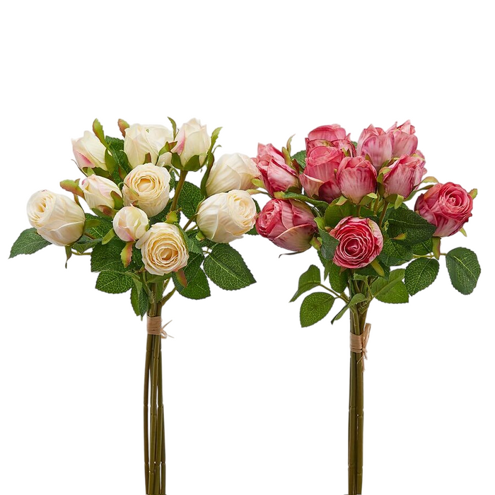 Bouquet de Roses Olis H 35 cm Bord