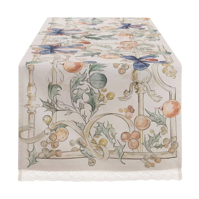 Runner Pizzo Avorio 50×150 Intrecci di Sogno Blanc Mariclò