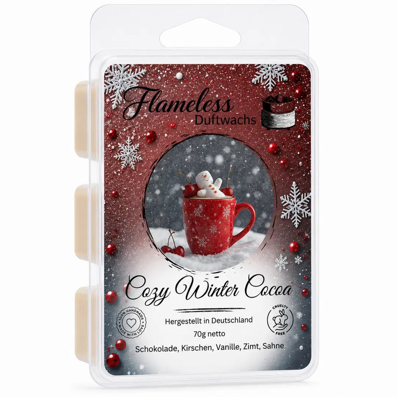 Cera Profumata di Soia Cozy Winter Cocoa Flameless 70 g