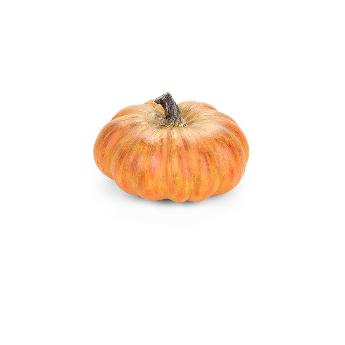 Zucca decorativa autunnale in resina 20 x 20 x H12 cm