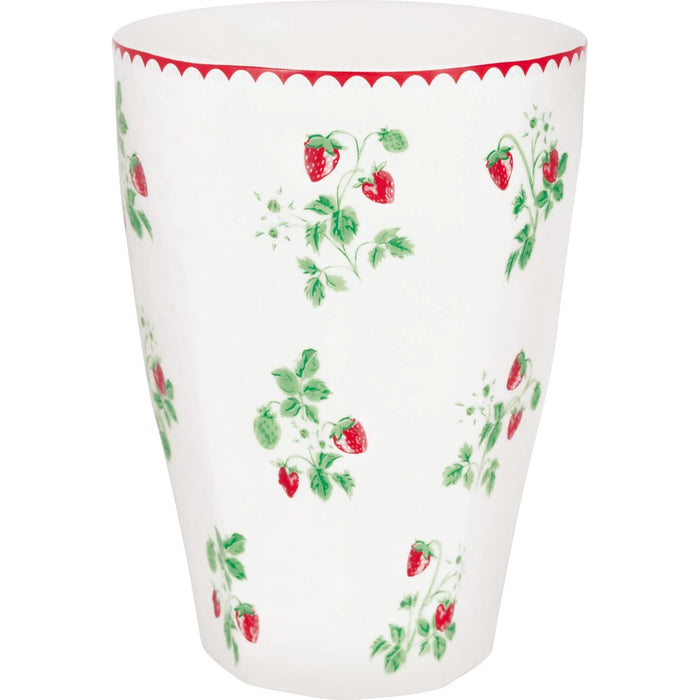 Tazza Latte Francese GreenGate Berry White 400 ml