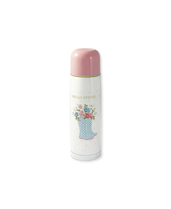 Bottiglia termica bianco e rosa hello spring - Josefina