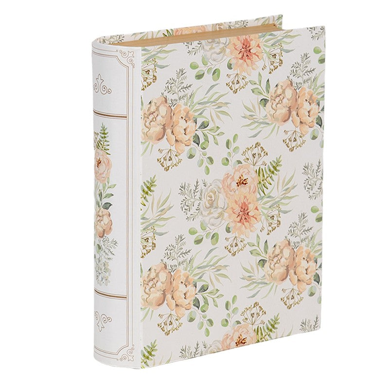 Scatola a forma di libro floreale Clayre & Eef