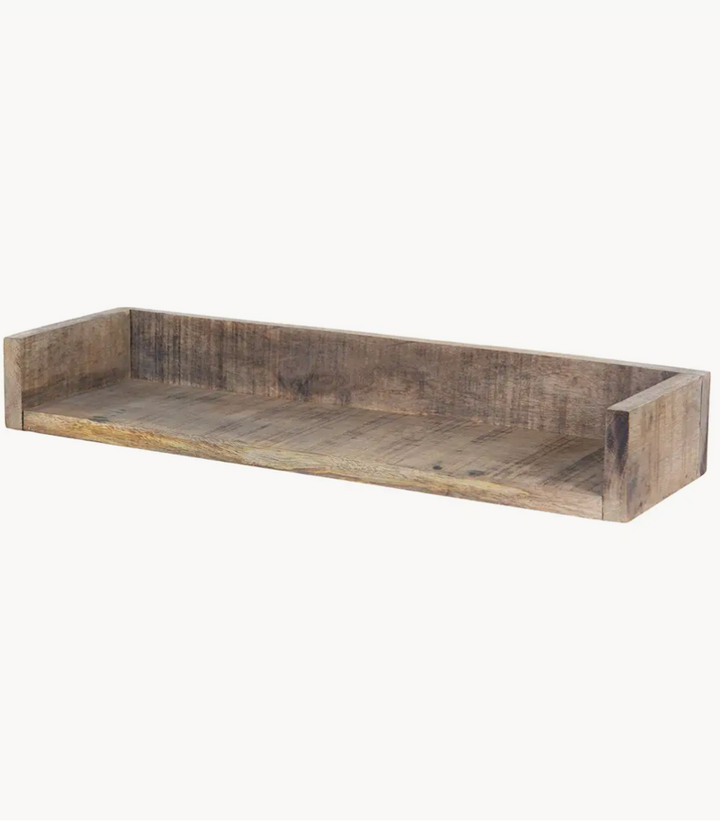 Mensola in Legno di Mango Rustica 50x15x7 cm