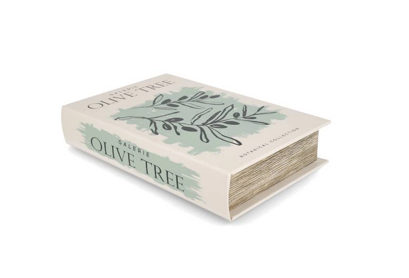 Scatola Libro Decorativa Olive Tree
