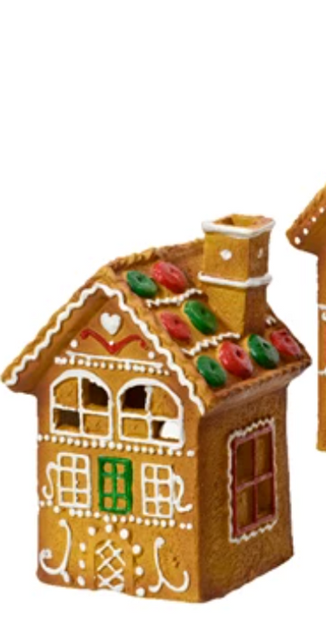 Terracotta House Tealight Holder Gingerbread