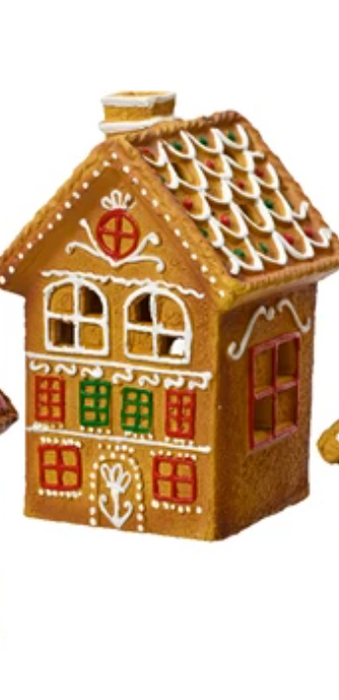 Terracotta House Tealight Holder Gingerbread