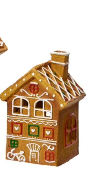 Terracotta House Tealight Holder Gingerbread