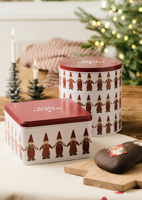 Ib Laursen Elves Holding Hands Cookie Box