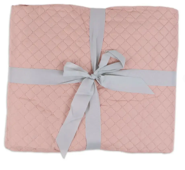 Copriletto Trapuntato Singolo Rosa in Microfibra
