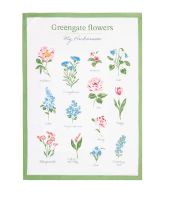 Strofinaccio Botanico Agnes White GreenGate 50x70 cm