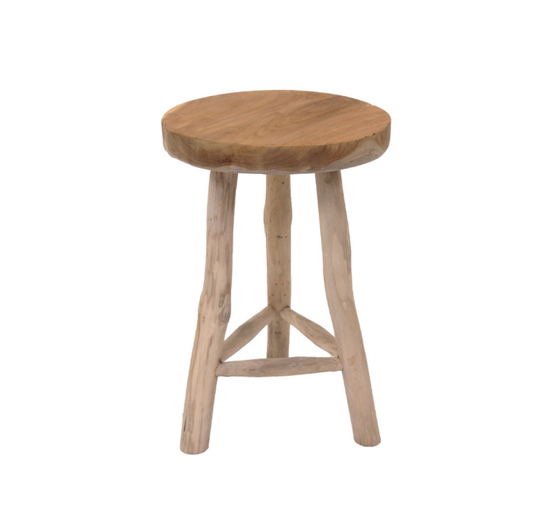 Sgabello in legno naturale 30 x H45 cm