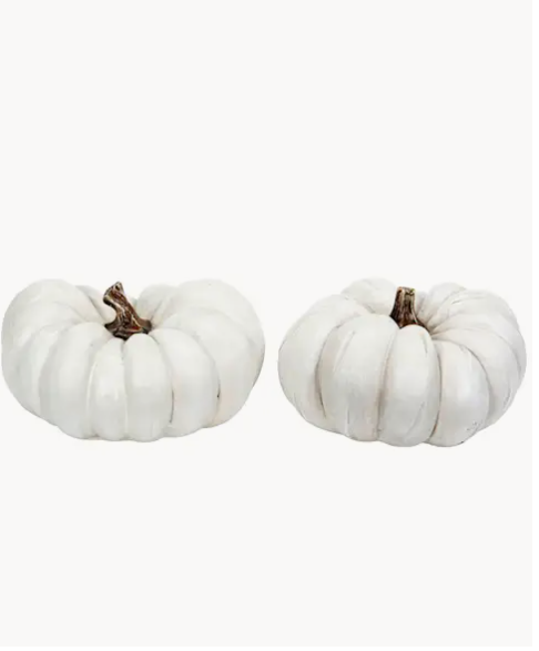 Zucca decorativa bianca 20 cm