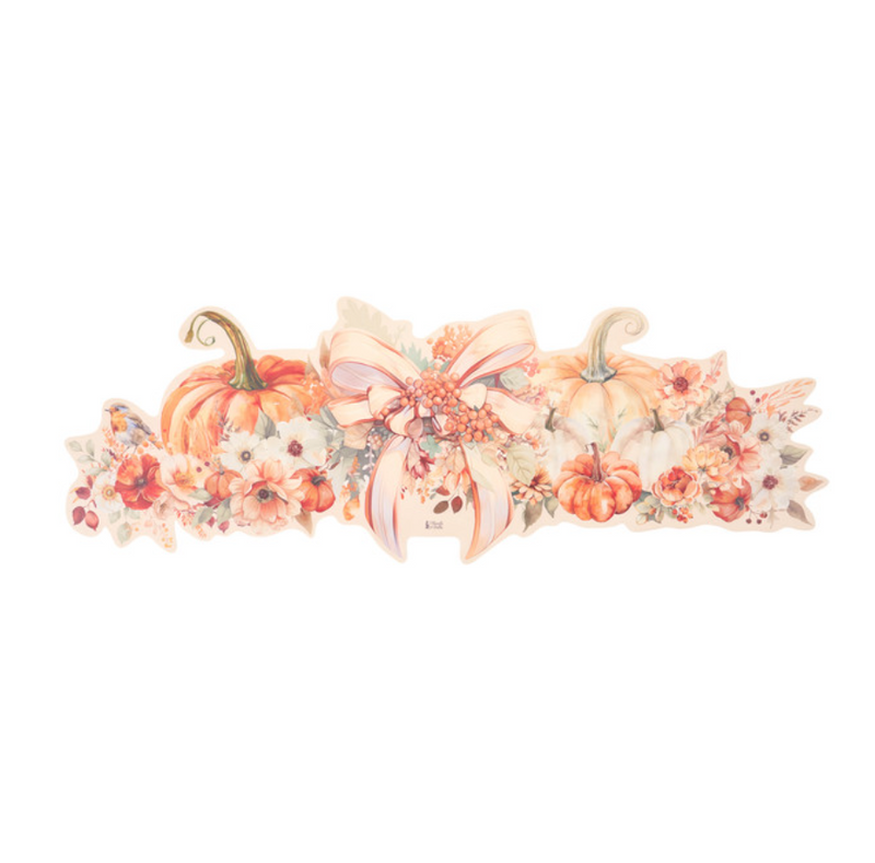 Runner centrotavola autunnale in vinile con zucche 110 x 38,5 cm