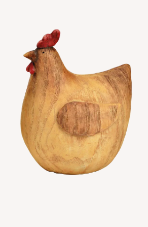 Decorazione in legno pollo