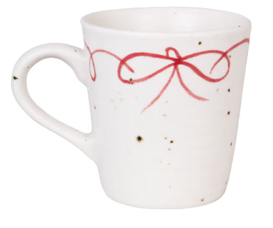 Cup with bow decoration