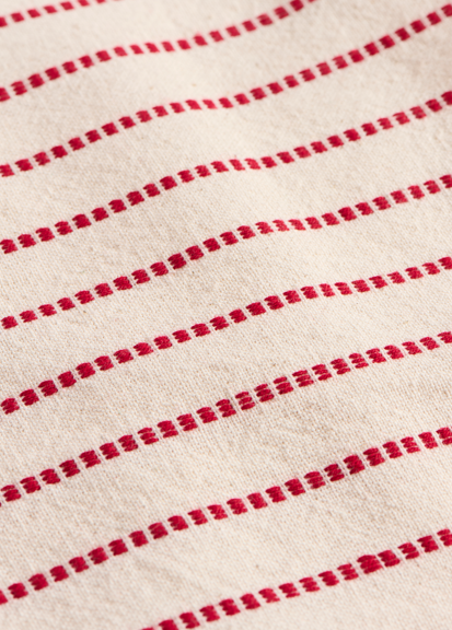 Fodera per Cuscino Holly in Cotone Naturale con Strisce Rosse Ib laursen