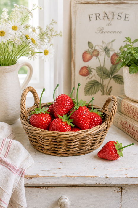 Set 6 Fragole Artificiali EDG Decorative Realistiche