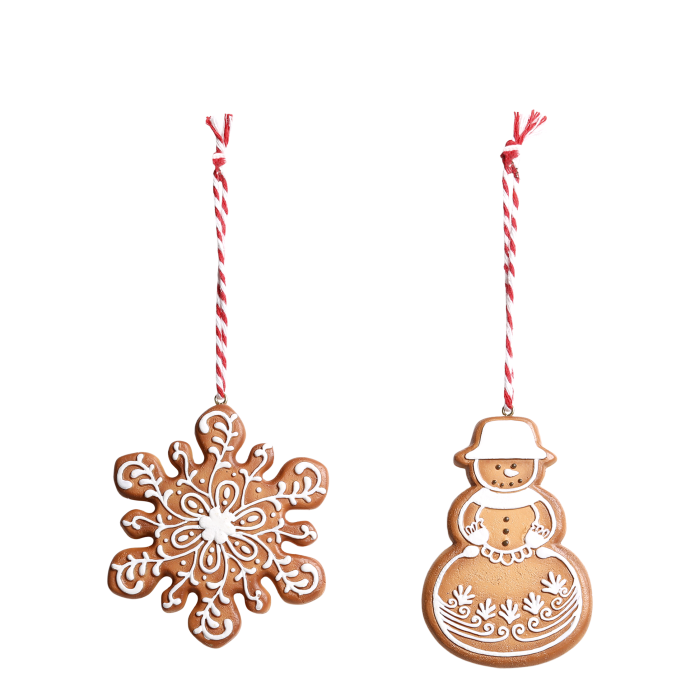 Set of 2 Christmas Cookies - Chic Antique