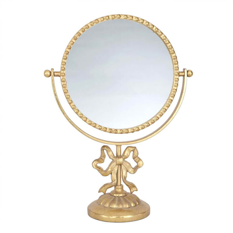 Specchio Bifronte da Tavolo Dorato Blanc Mariclò Nodo d'amore