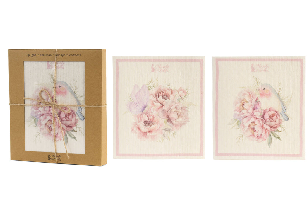 S/et di 6  spugna in cellulosa con scatola – Fiorirà