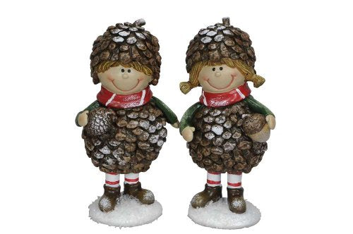 Statua Natalizia Bambino Pigna