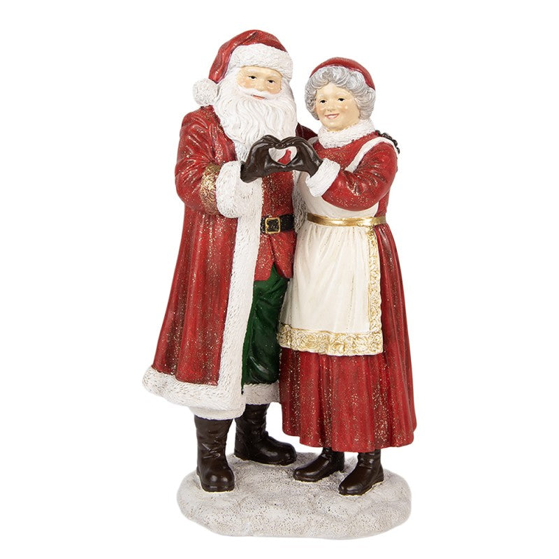 Statuetta Decorativa Babbo Natale e Mamma Natale Clayre & eef