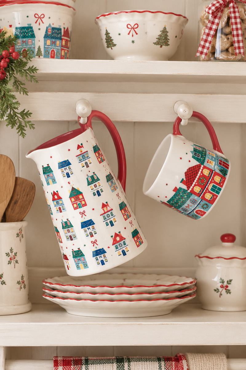 Tazza Natalizia Christmas Street con Villaggio 350 ml