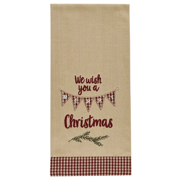 Christmas Tea Towel We wish you a Christmas