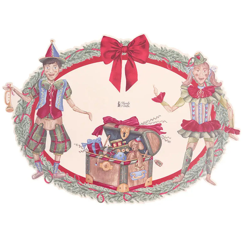 Tovaglietta natalizia in vinile Vintage Toys 50,3 x 37,6 cm
