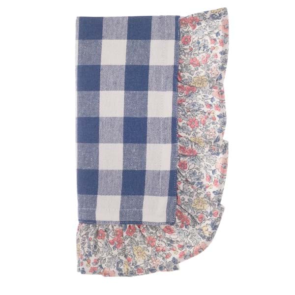 Tovagliolo a Quadretti 40x40 cm con Gala – Blanc Mariclò Linda Collection