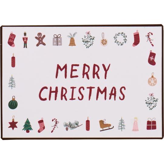 Merry Christmas plaque Ib laursen