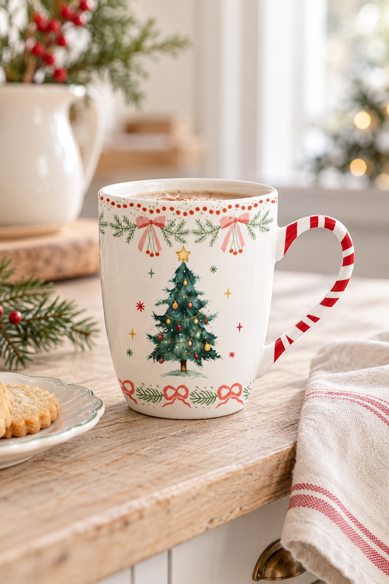 Tazza in Porcellana con Albero di Natale Holidays Tree 330 ml – Isabelle Rose