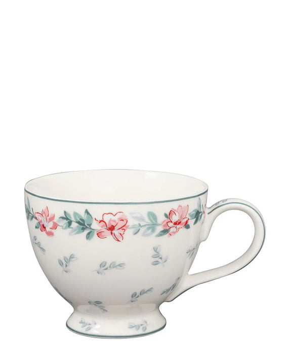 Tasse à thé blanche Jalia - Greengate