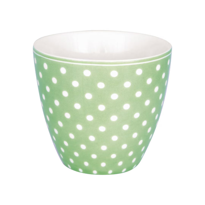 Tazza da Latte GreenGate “Dotty Pale Green”