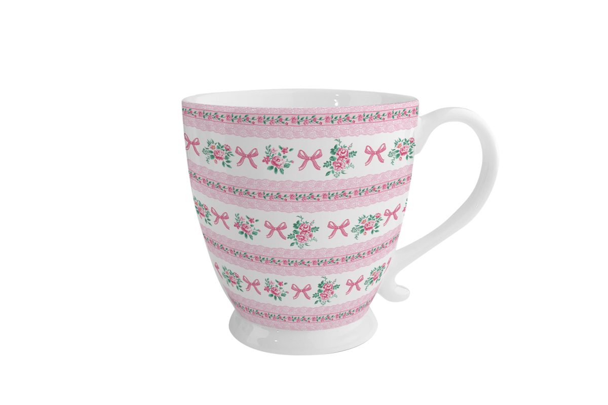 Tazza in Porcellana 430 ml – Ribbon Isabelle Rose