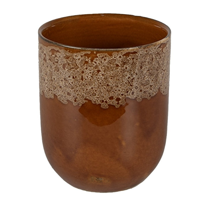 Brown Ceramic Mug -Clayre &amp; eef