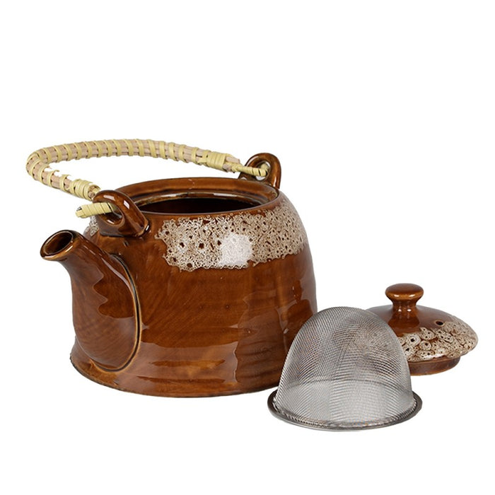 Théière avec infuseur 750 ml Marron -Clayre &amp; eef