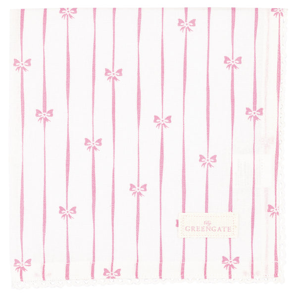 Greengate pink Dolobella lace napkin